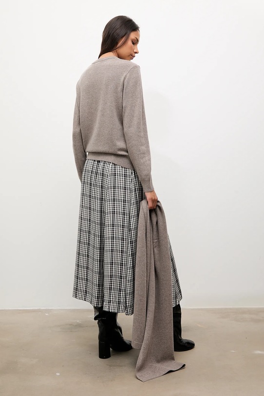 Odzież Answear.LAB sweter wełniany WA25-SWD022 brązowy