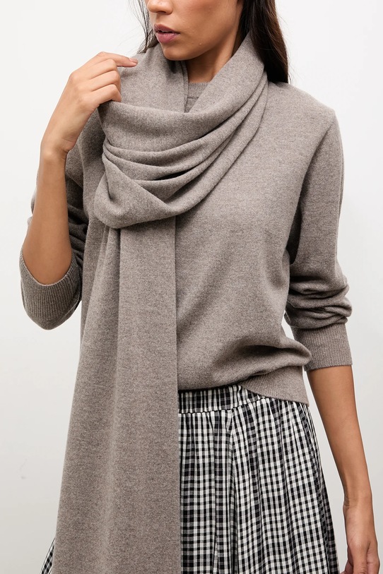 Answear.LAB sweter wełniany WA25-SWD022 brązowy