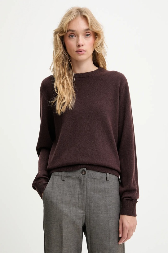 Answear.LAB sweter wełniany WA25-SWD022 brązowy