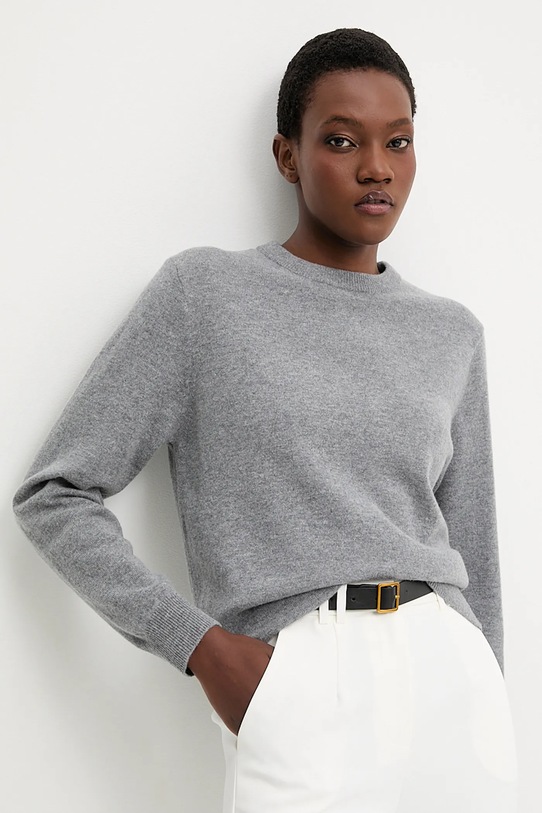 Answear.LAB sweter wełniany szary WA25-SWD022