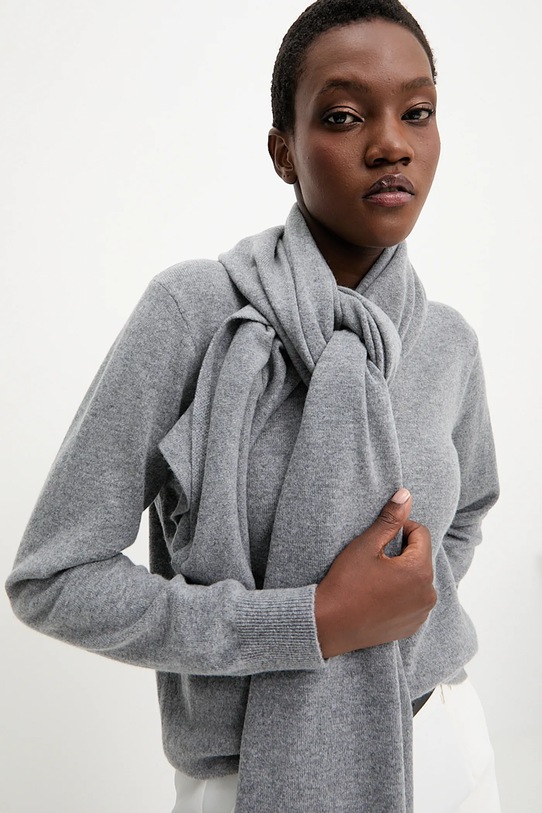 Answear.LAB sweter wełniany WA25-SWD022 szary
