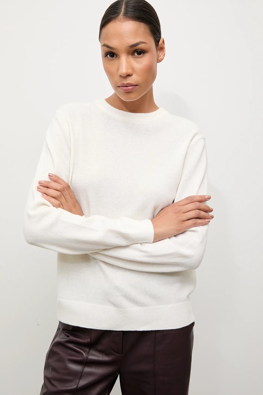 Answear.LAB sweter wełniany beżowy WA25-SWD023