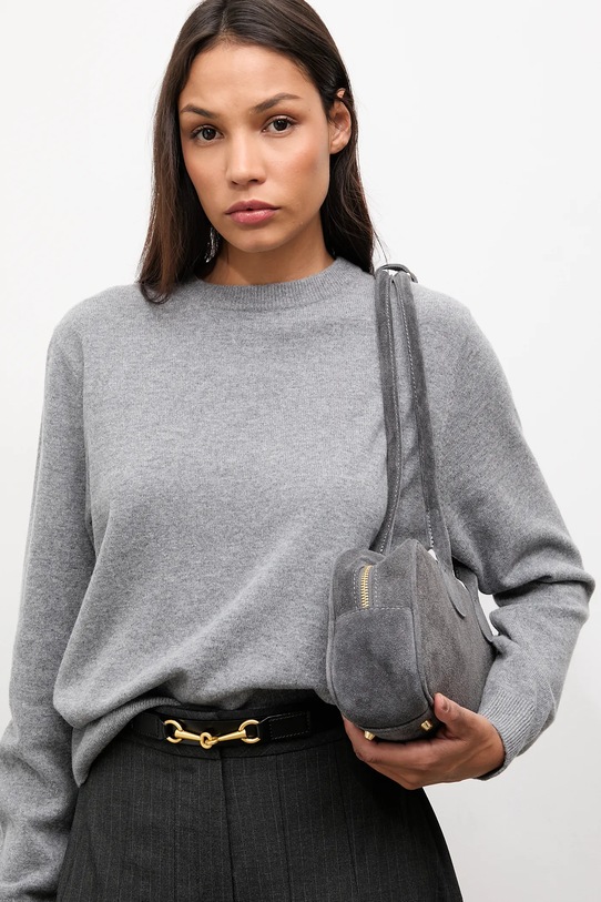 Answear.LAB sweter wełniany szary WA25-SWD023