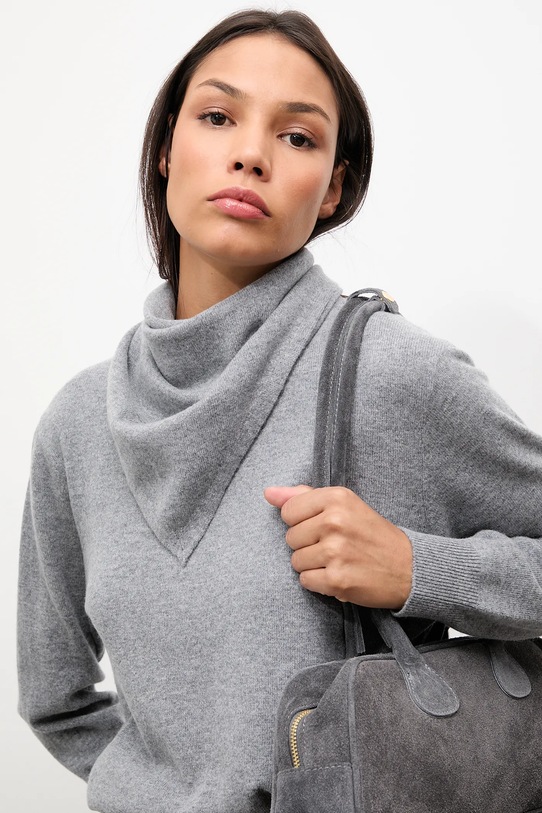 Answear.LAB sweter wełniany WA25-SWD023 szary