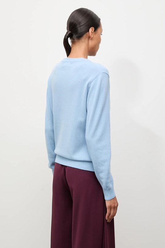 Odzież Answear.LAB sweter wełniany WA25-SWD027 niebieski
