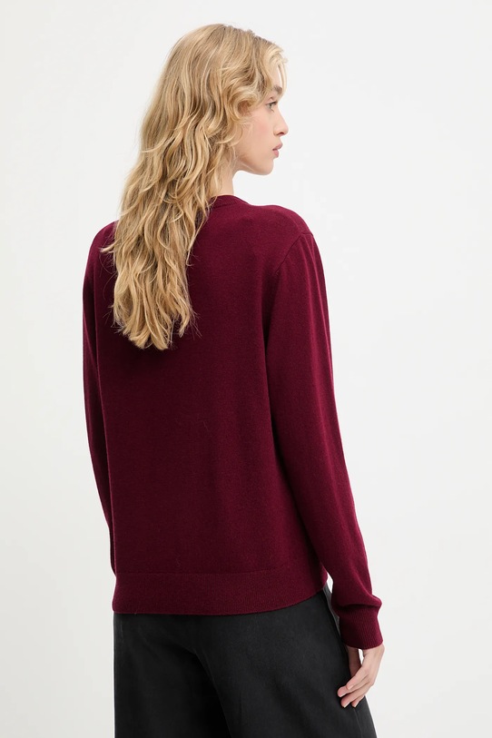 Ruházat Answear.LAB gyapjú pulóver WA25-SWD027 burgundia
