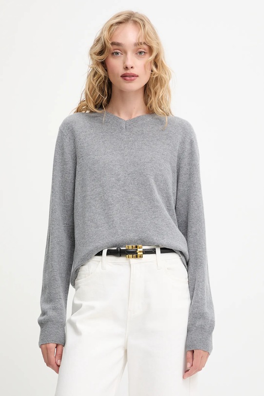 Answear.LAB sweter wełniany szary WA25-SWD027