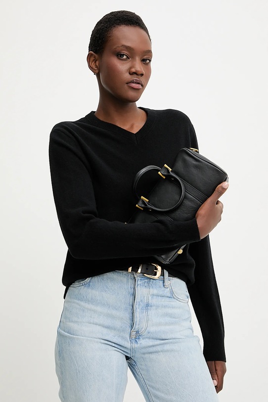 Answear.LAB sweter wełniany WA25-SWD027 czarny