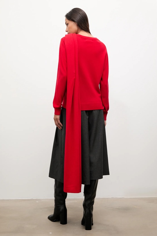 Odzież Answear.LAB sweter wełniany WA25-SWD028 czerwony