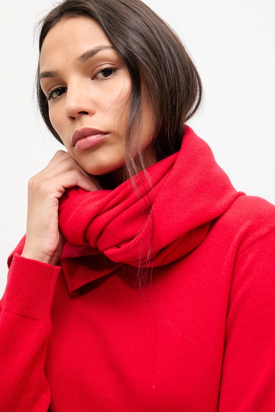 Answear.LAB sweter wełniany czerwony WA25-SWD028