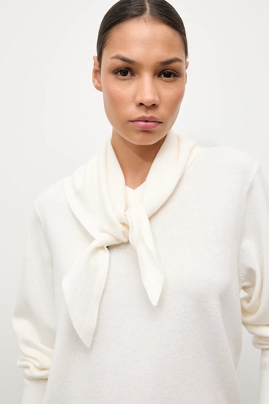 Answear.LAB sweter wełniany beżowy WA25-SWD029