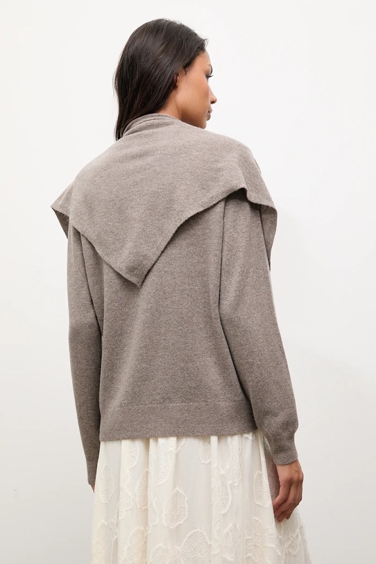 Odzież Answear.LAB sweter wełniany WA25-SWD029 brązowy