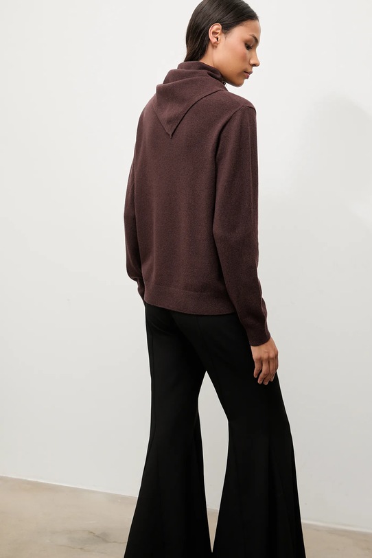 Odzież Answear.LAB sweter wełniany WA25-SWD029 brązowy