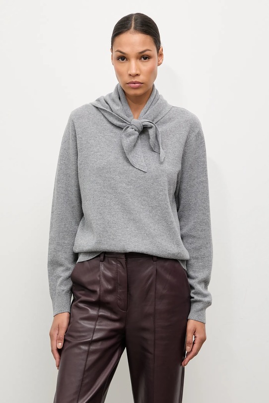 Answear.LAB sweter wełniany szary WA25-SWD029