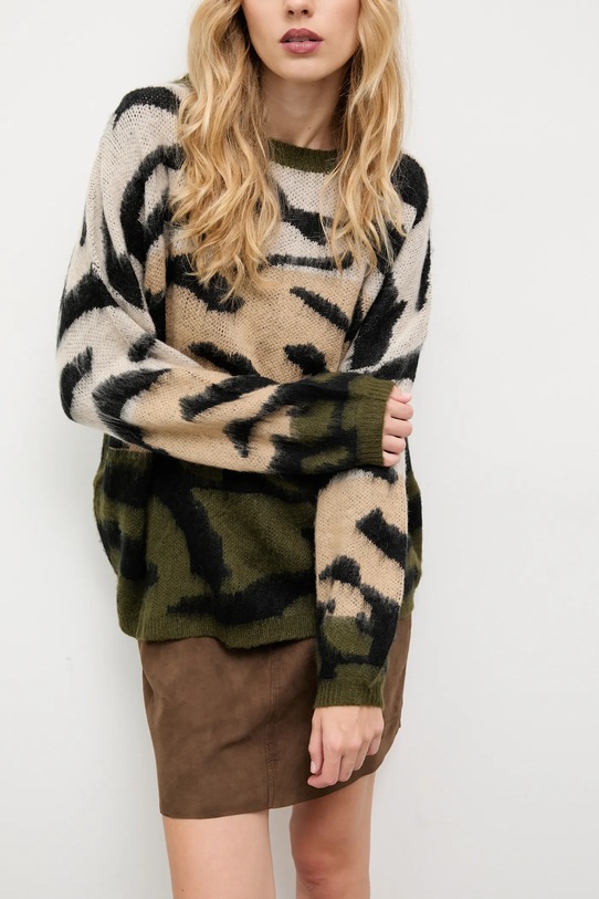 Answear.LAB sweter z dodatkiem wełny lu1115 zielony WA25
