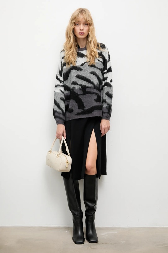 Answear.LAB sweter z dodatkiem wełny lu1115 szary WA25