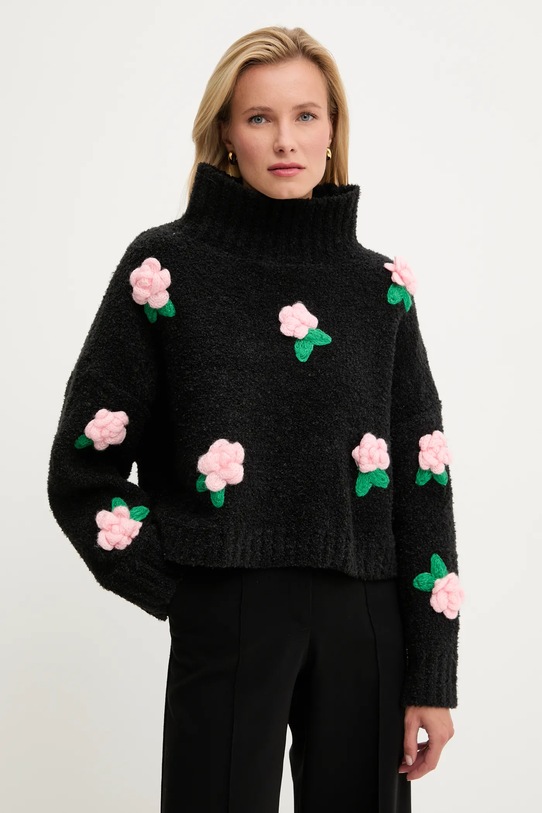 Answear.LAB sweter z dodatkiem wełny czarny lu2408.fh
