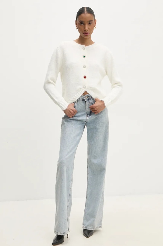 Answear.LAB sweter z wełną lu2411 biały WA25