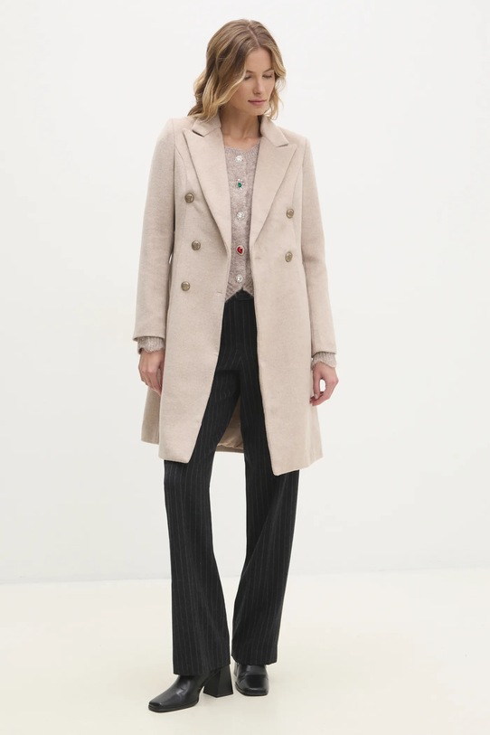 Answear.LAB pulover de lana lu2411 bej WA25