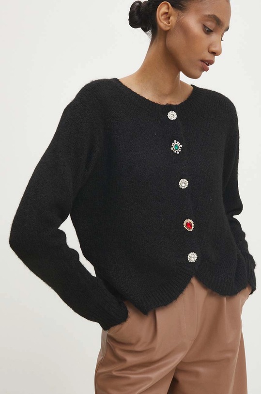 Answear.LAB sweter z wełną czarny lu2411
