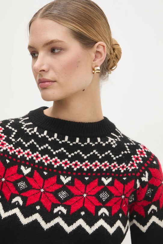 Answear.LAB sweter z dodatkiem wełny czarny lu6002.fh