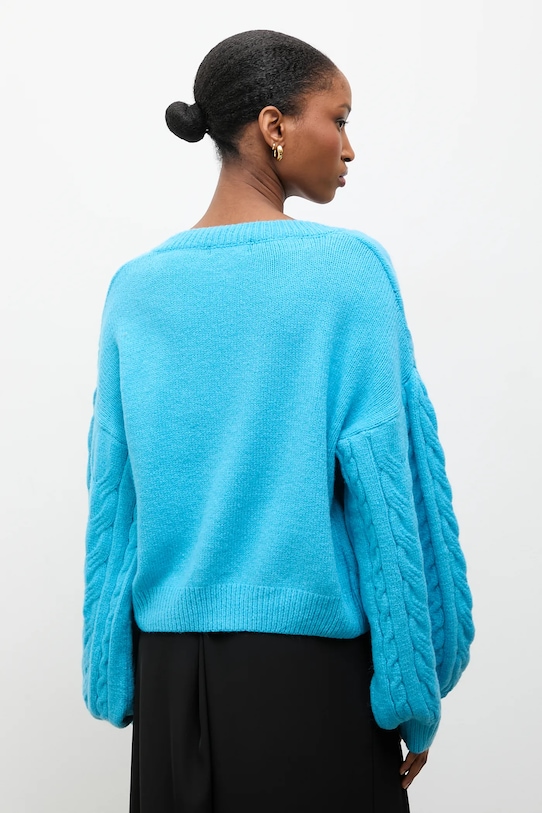 Odzież Answear.LAB sweter z wełną lu4410.fh niebieski