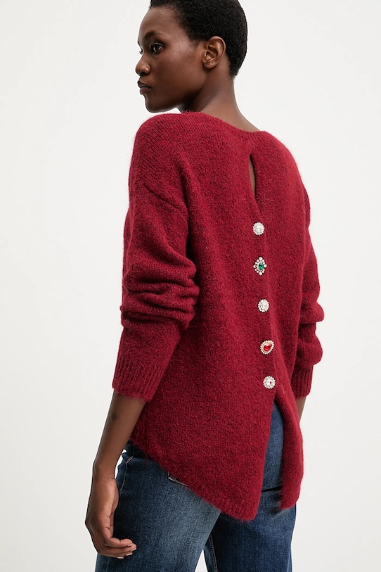 Answear.LAB sweter z wełną bordowy 2521.FH