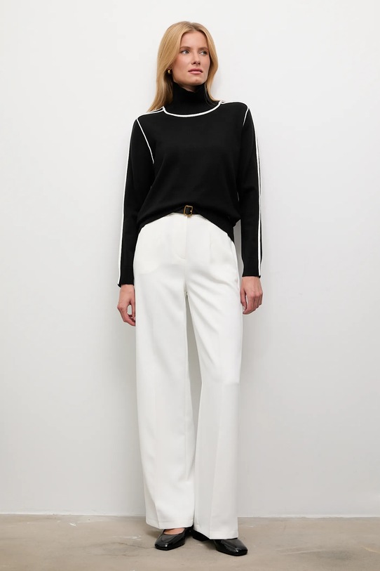 Answear.LAB sweter z wełną 2520 czarny WA25