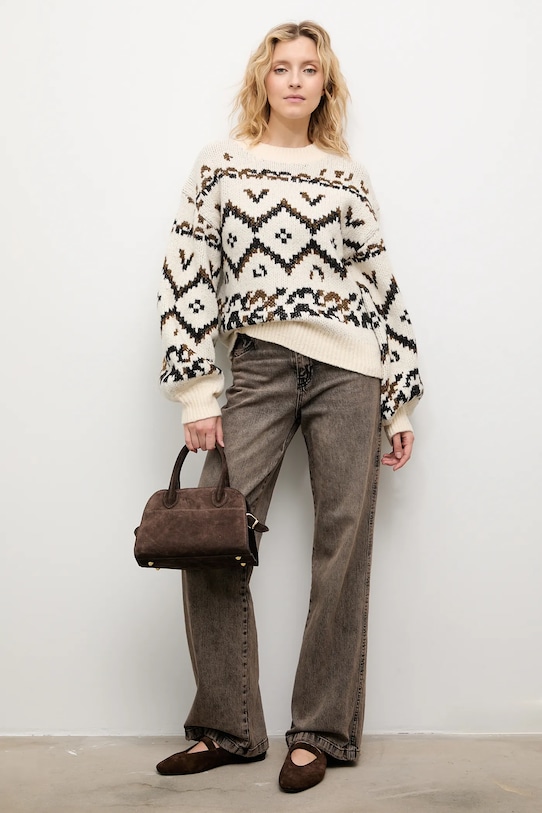 Answear.LAB sweter z wełną LU2523.fh beżowy WA25