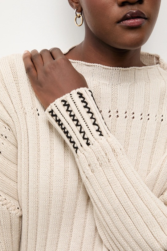 Answear.LAB sweter bawełniany PK.7600.tos beżowy