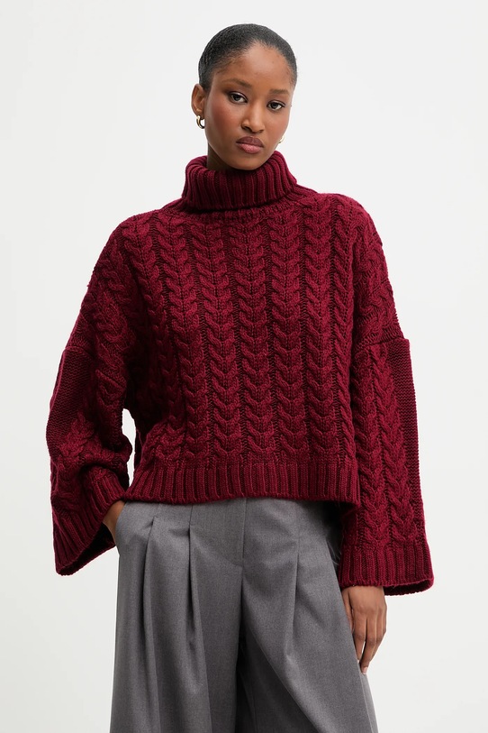 Answear.LAB sweter 3598.tos bordowy WA25