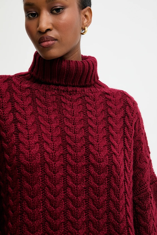 Answear.LAB sweter bordowy 3598.tos