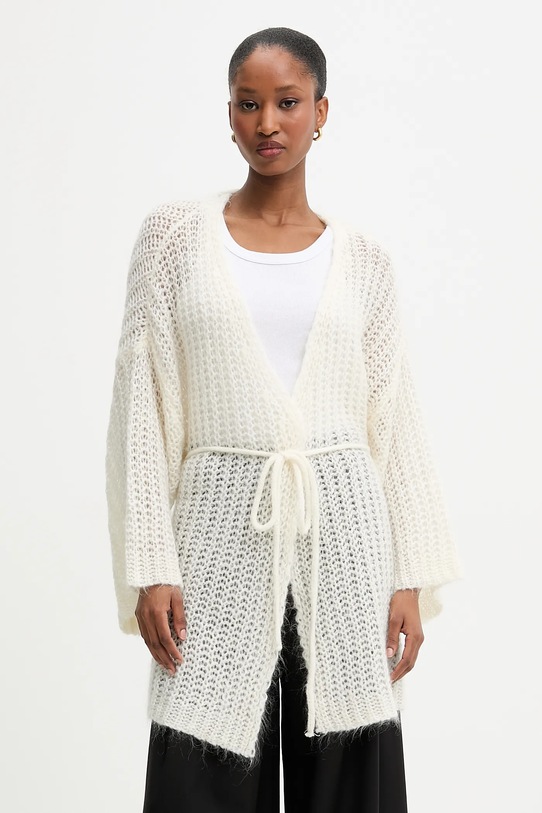 Answear.LAB kardigan z dodatkiem wełny 10421.iak beżowy WS26