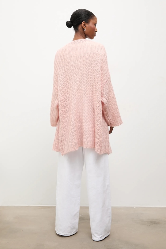 Odzież Answear.LAB kardigan z dodatkiem wełny 10421.iak różowy