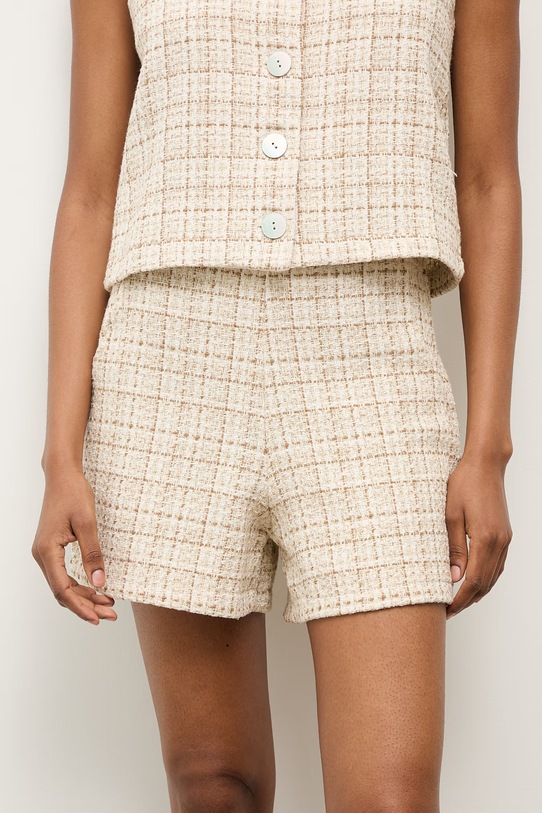 Answear.LAB szorty beżowy WA25-SZD000