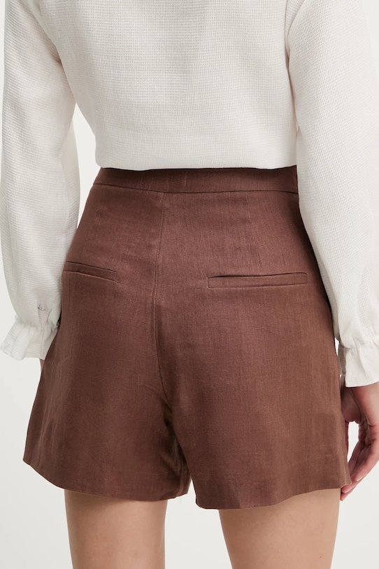 Oblečení Lněné kraťasy Answear.LAB st2426.fh hnědá