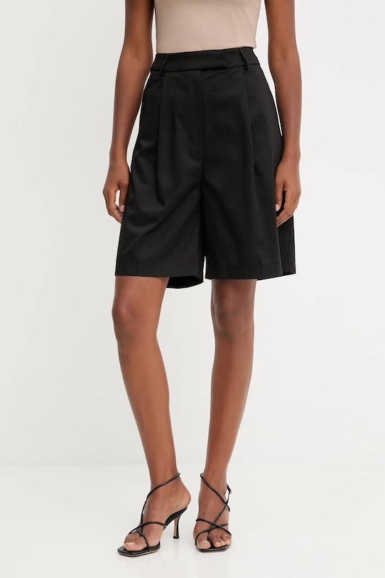 Answear.LAB pantaloncini alta nero LF.010743.TOS