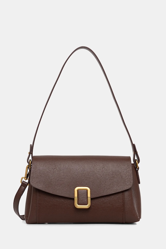 Kožená kabelka Answear.LAB usňová koža hnedá 633.cjk