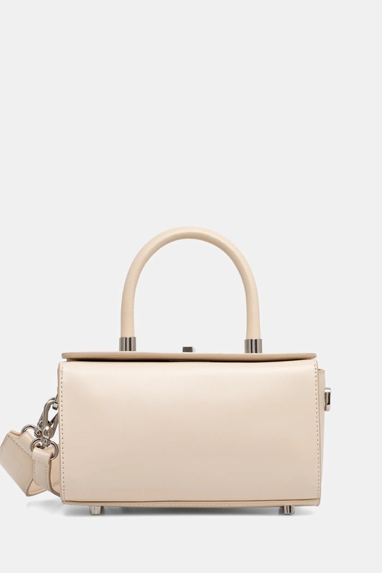 Кожена чанта Answear.LAB гладка кожа бежов 652.cjk