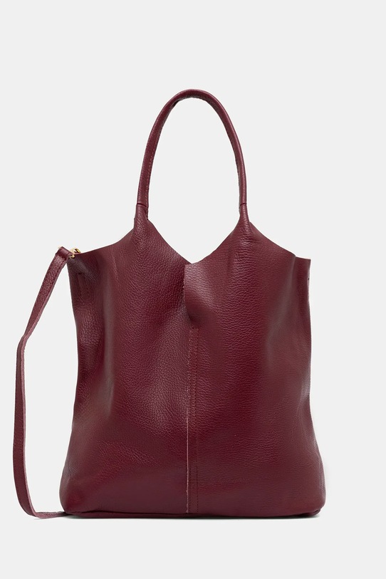 Answear.LAB torebka skórzana skóra licowa czerwony 916.hak