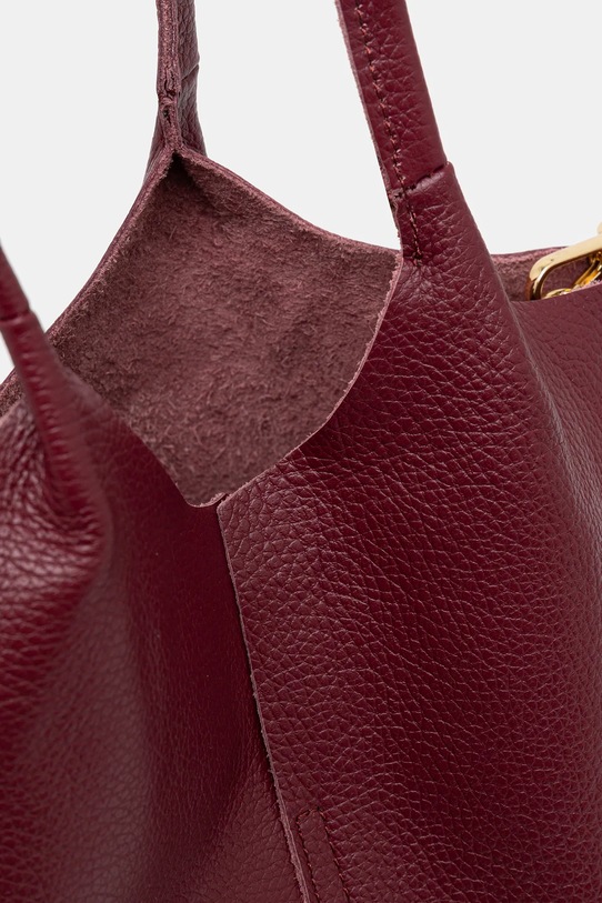 Answear.LAB torebka skórzana 916.hak czerwony