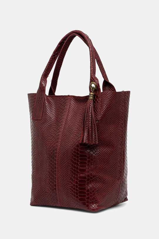 Kožená kabelka Answear Lab 579.hak burgundské WA25