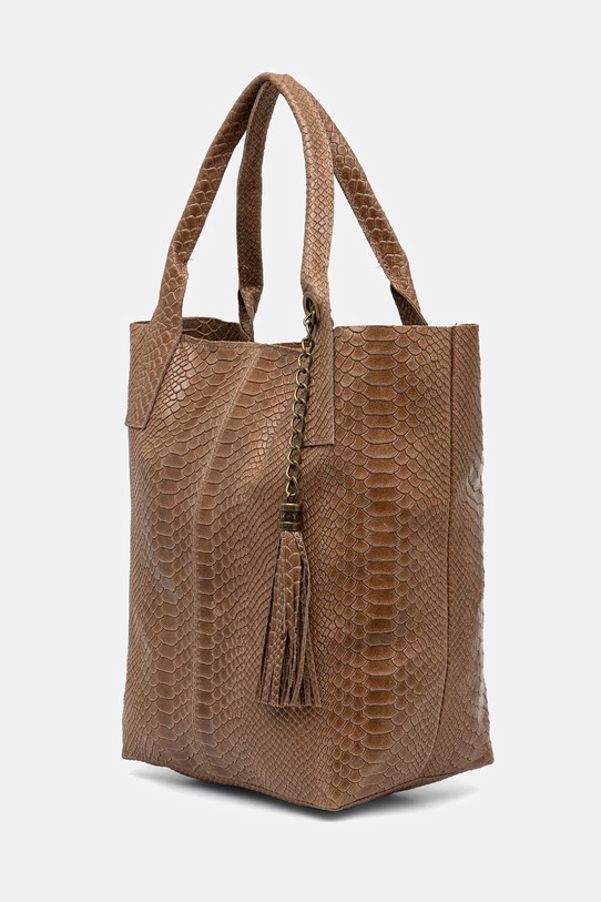 Kožená kabelka Answear Lab 579.hak hnedá WA25