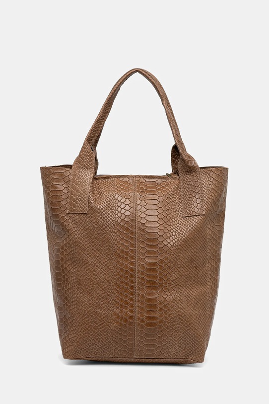 Doplnky Kožená kabelka Answear Lab 579.hak hnedá