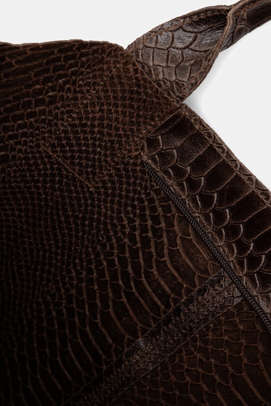 Kožená kabelka Answear.LAB 579.hak hnědá