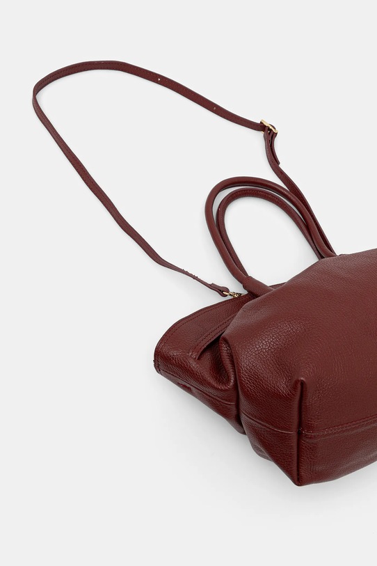 Accesorii Answear.LAB poseta de piele 1250.hak burgundia