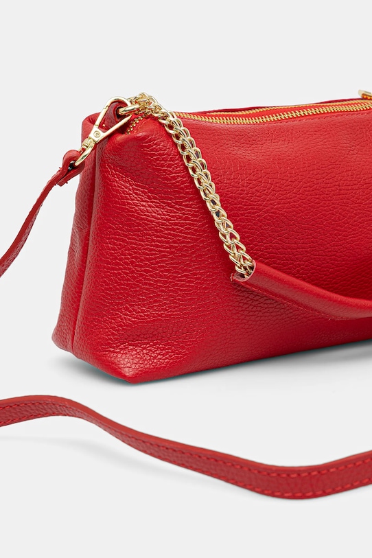 Akcesoria Answear.LAB torebka skórzana 929.hak czerwony