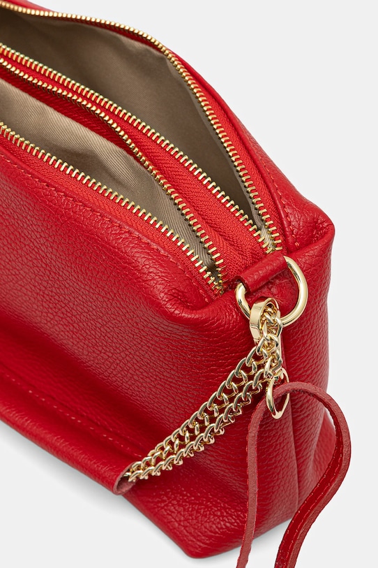 Answear.LAB torebka skórzana czerwony 929.hak