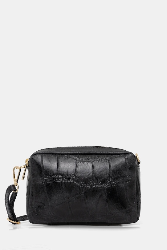 Answear.LAB borsa a mano in pelle pelle fiore nero 446-2.hak