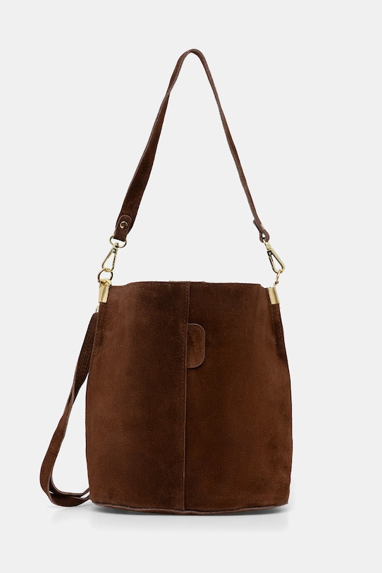 Замшева сумочка Answear.LAB замша коричневий 1268.hak